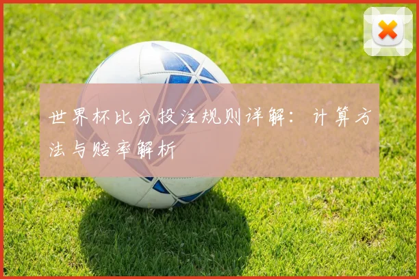 世界杯比分投注规则详解：计算方法与赔率解析